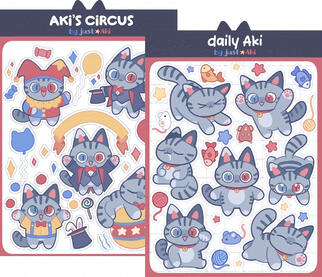 Aki - Mascot Sticker Sheets
